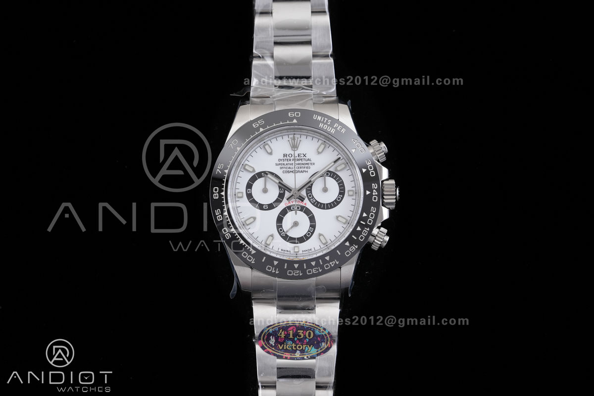 Daytona 116500 VF 1:1 Best Edition 904L Steel White Dial on SS Braclet DD4130