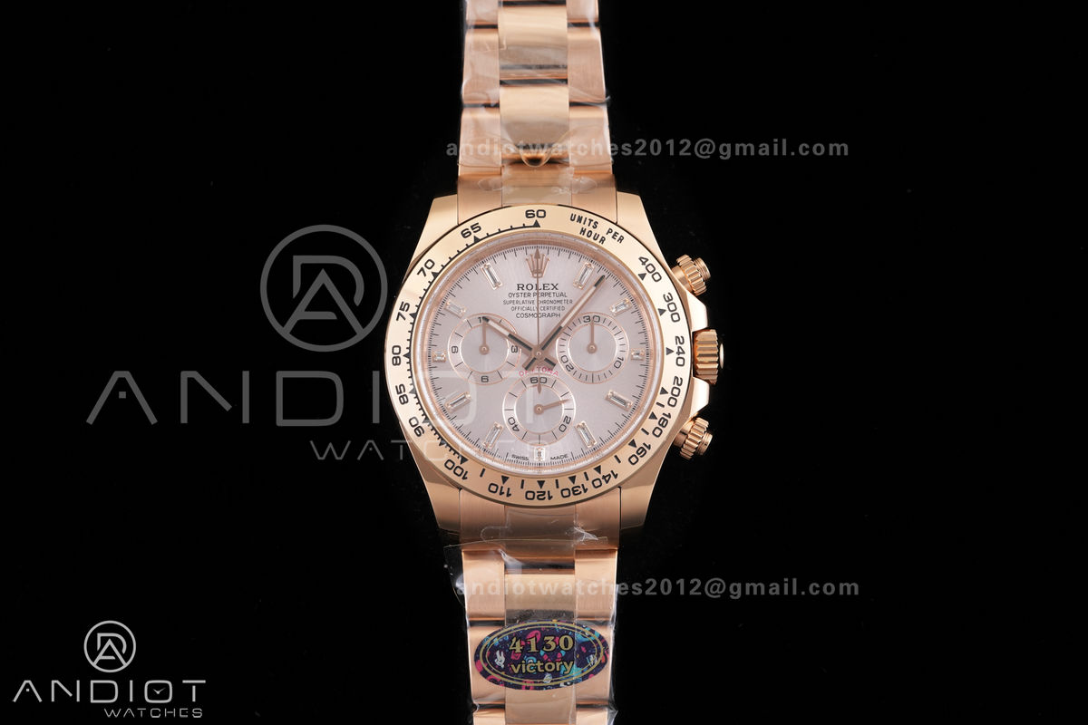 Daytona 116505 VF 1:1 Best Edition 904L Steel RG Crystal Dial on RG Braclet DD4130