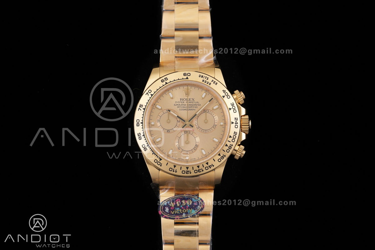 Daytona 116508 VF 1:1 Best Edition 904L Steel YG Dial on YG Braclet DD4130