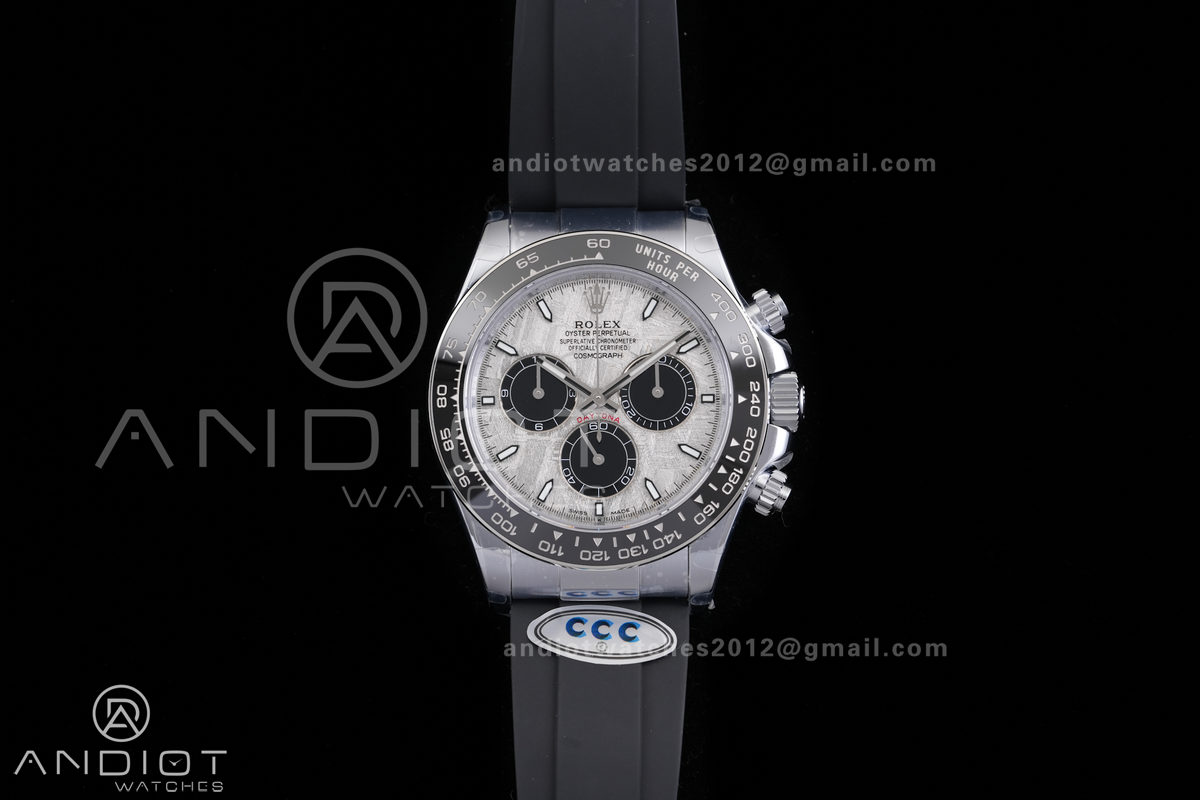 Daytona 126519 3CF 1:1 Best Edition Meteorite Dial on Oysterflex Strap DD4131 (Gain Weight)