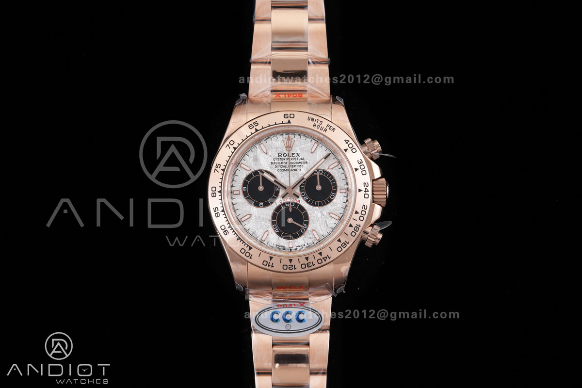 Daytona 126505 3CF 1:1 Best Edition meteorite Dial on RG Bracelet DD4131 (Gain Weight)