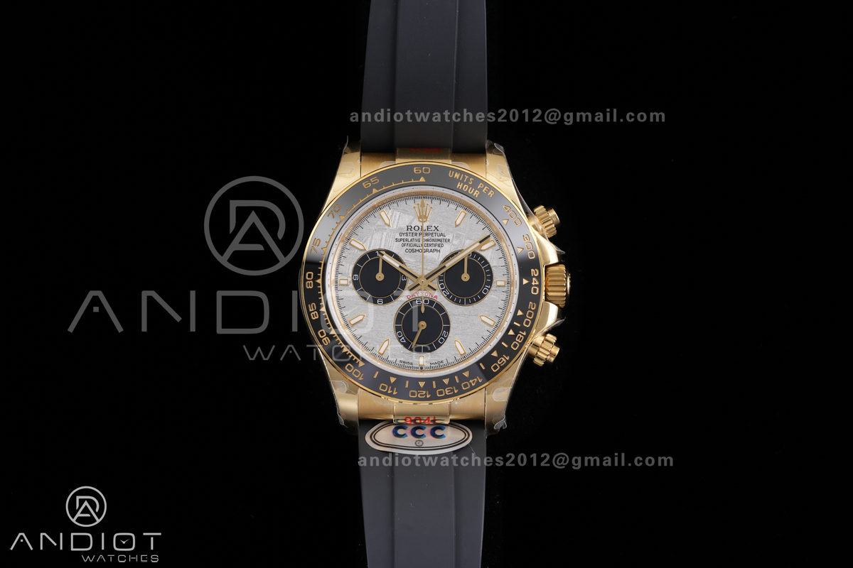 Daytona 126518 3CF 1:1 Best Edition Meteorite Dial on Oysterflex Strap DD4131 (Gain Weight)