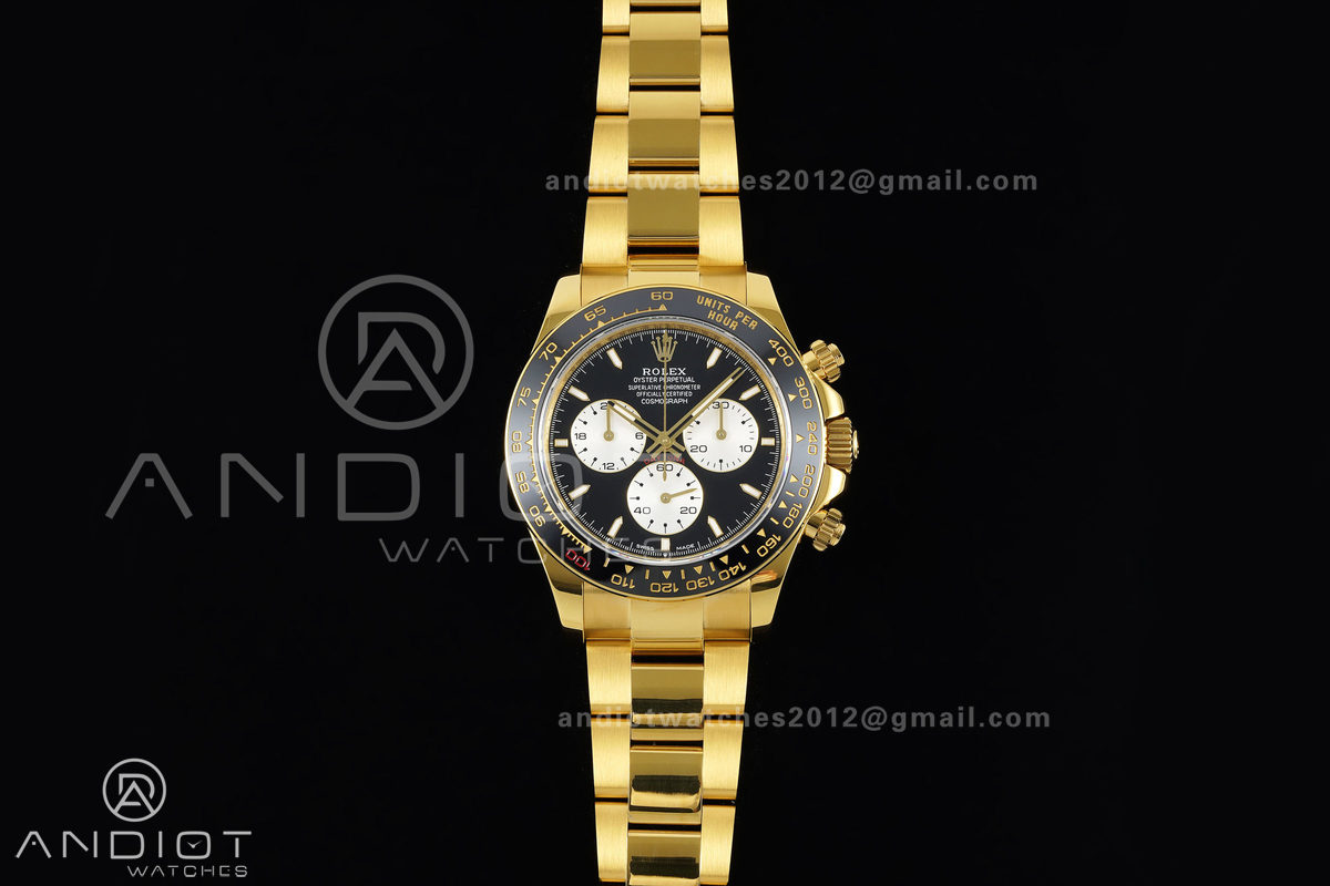 Daytona 126528 LN Le Mans QF 1:1 Best Edition on YG Bracelet JH4132 Free Sprung (Weighted)