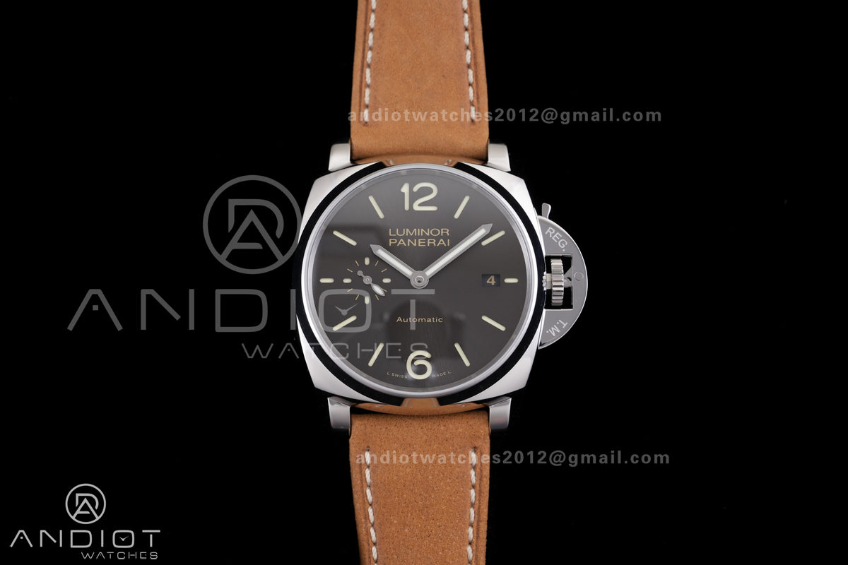 PAM904 Luminor Due VSF Best Edition Gray Dial on Brown Asso Strap AXXXIV