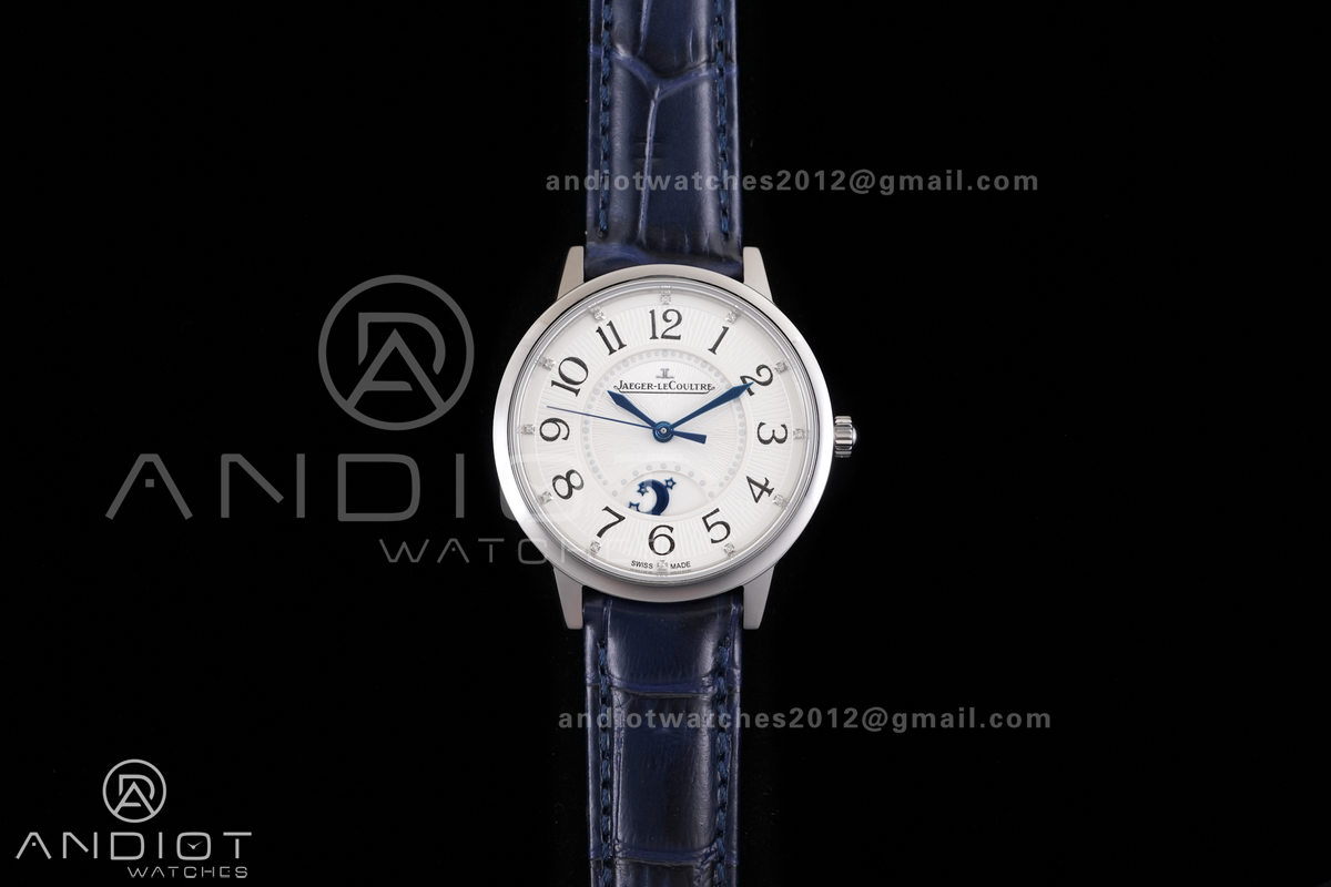 Rendez-Vous Night & Day SS APSF 1:1 Best Edition White Dial on Blue Leather Strap SA898