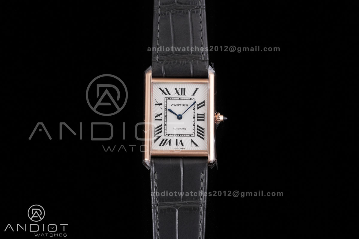 Tank Louis XL 38x27mm RG F1F 1:1 Best Edition White Dial on Gray Strap A1899Mc 
