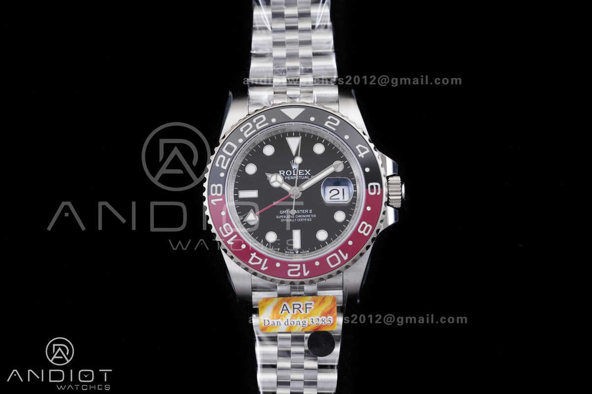 GMT-Master II 126710 Black/Red Ceramic ARF Pepsi Best Edition on Jubilee Bracelet DD3285 V3