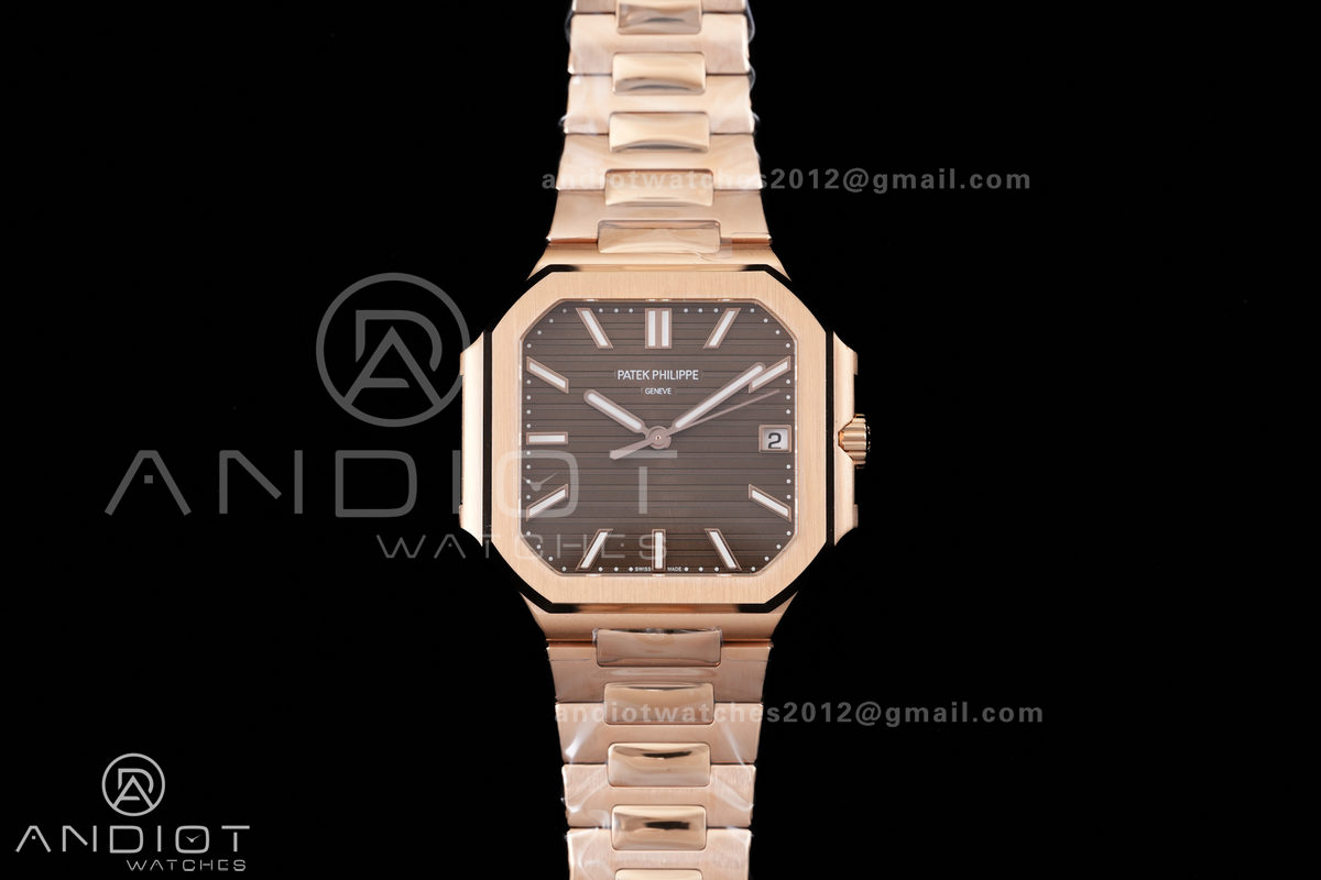 Cubitus 7128/1R RG BBF 1:1 Best Edition Brown Dial On RG Bracelet Super Clone DD330