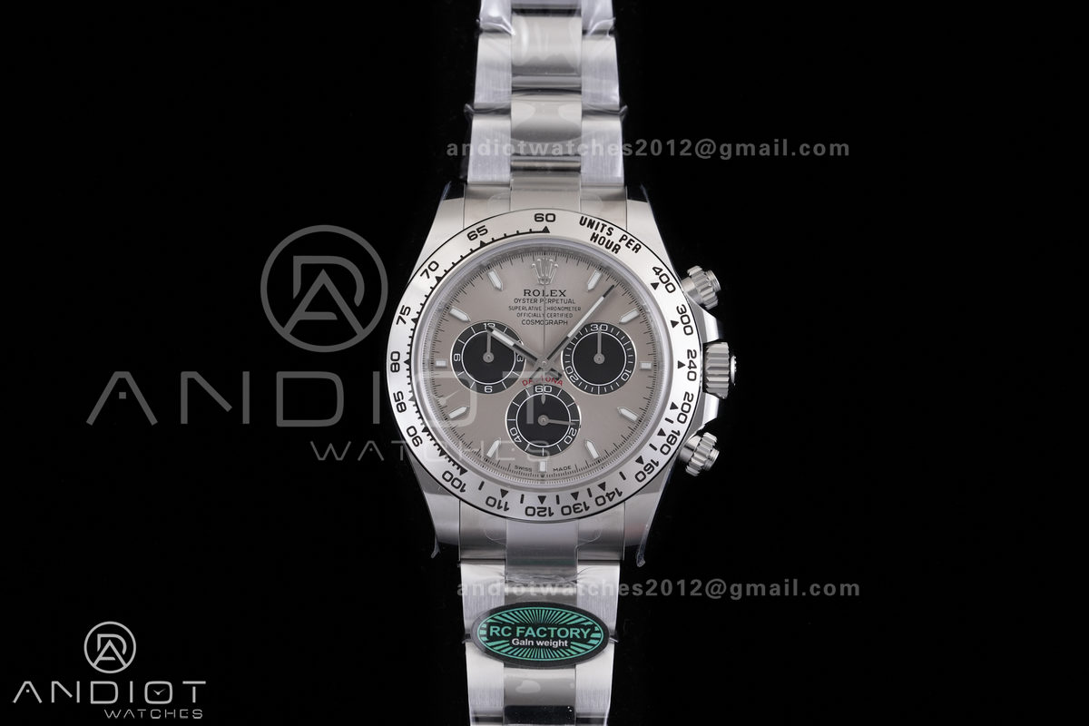 Daytona 126509 RCF 1:1 Best Edition Gray/Black Dial on SS Bracelet SH4131 (Weighted)