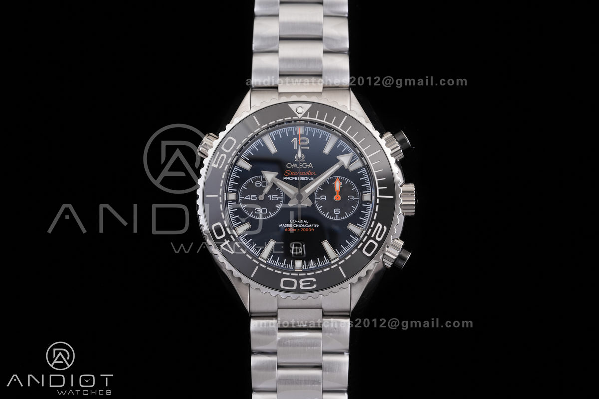 Seamaster 600m Chrono SS N1F 1:1 Best Edition Black Dial on SS Bracelet A9900