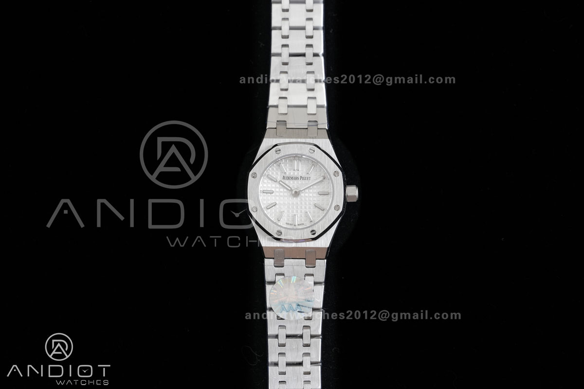 Royal Oak 23mm MF 1:1 Best Edition White Dial on SS Bracelet Quartz