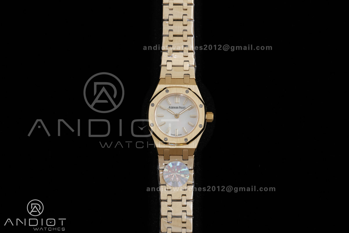 Royal Oak 23mm YG MF 1:1 Best Edition Mop Dial on YG Bracelet Quartz
