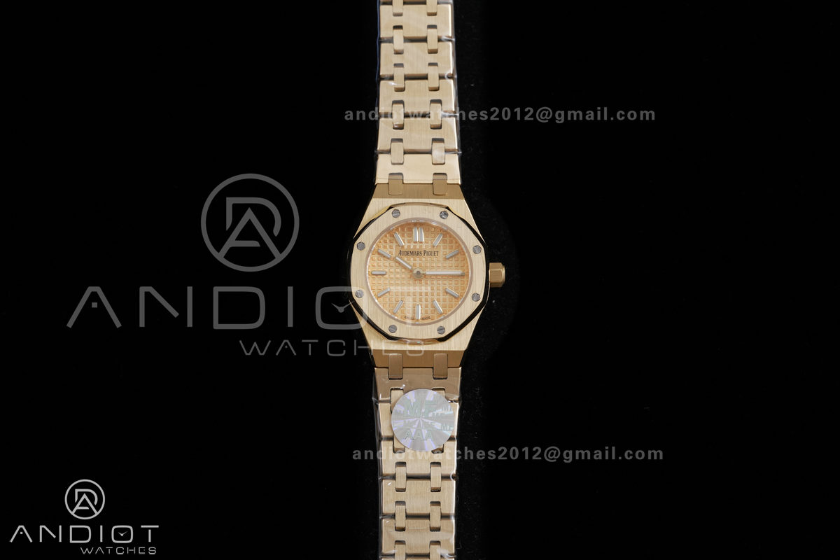 Royal Oak 23mm YG MF 1:1 Best Edition YG Dial on YG Bracelet Quartz
