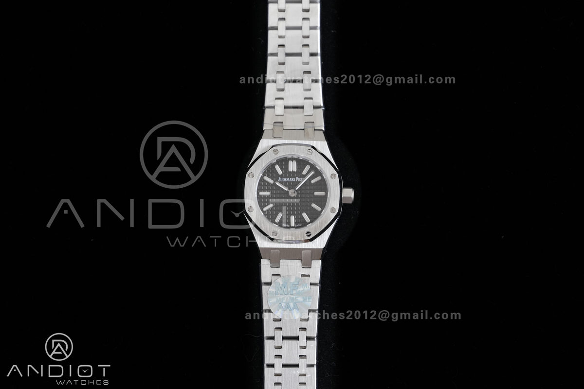 Royal Oak 23mm MF 1:1 Best Edition Black Dial on SS Bracelet Quartz