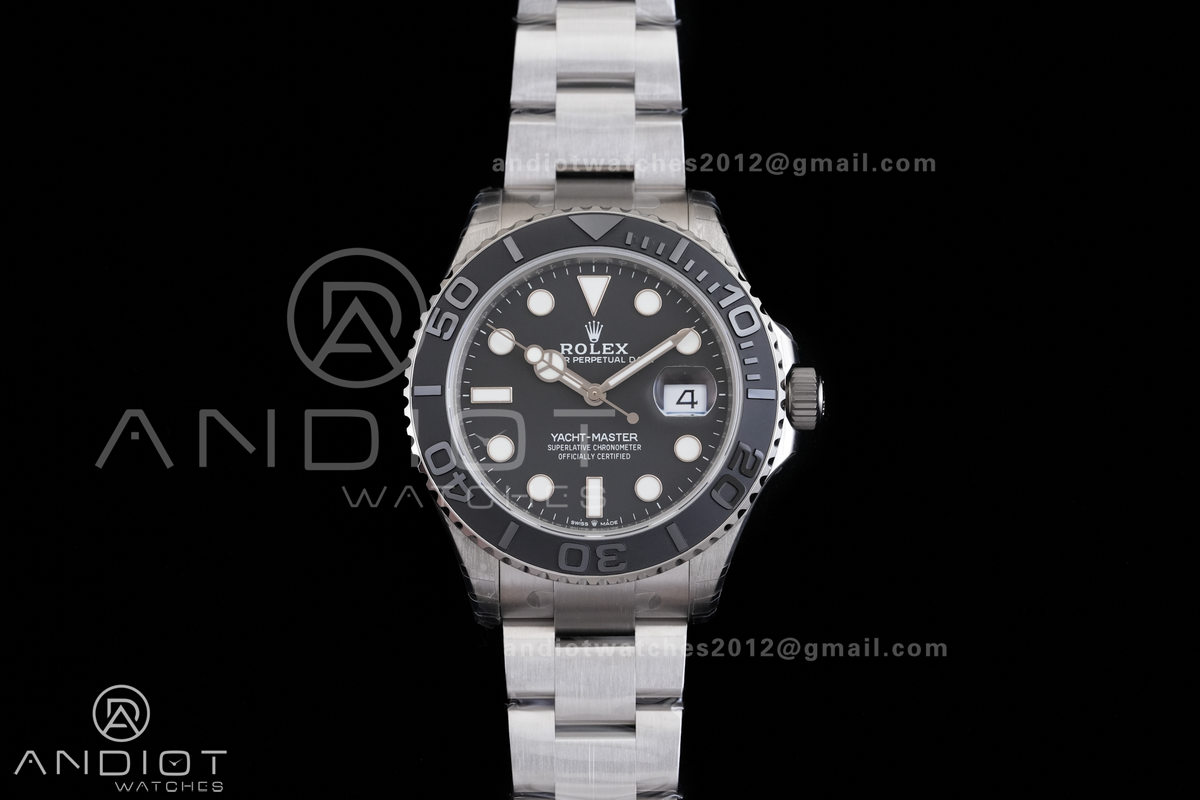 Yacht-Master 226627 Titanium VSF 1:1 Best Edition Black Dial on Titanium Bracelet VS3235v2
