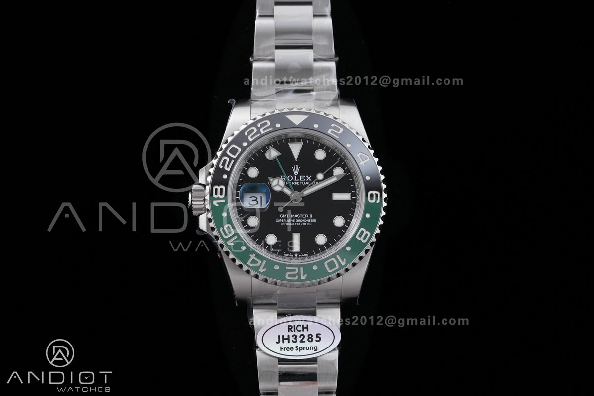 GMT-Master II 126720 VTNR LHD 904L Steel RICH 1:1 Best Edition on Oyster Bracelet JH3285 (Free Sprung) V2