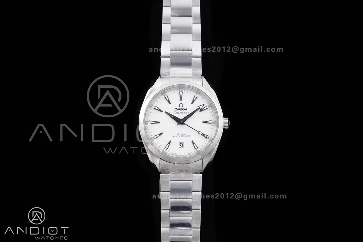 Aqua Terra 150M Master 38mm SS VSF 1:1 Best Edition White Dial On SS Bracelet Super Clone A8800