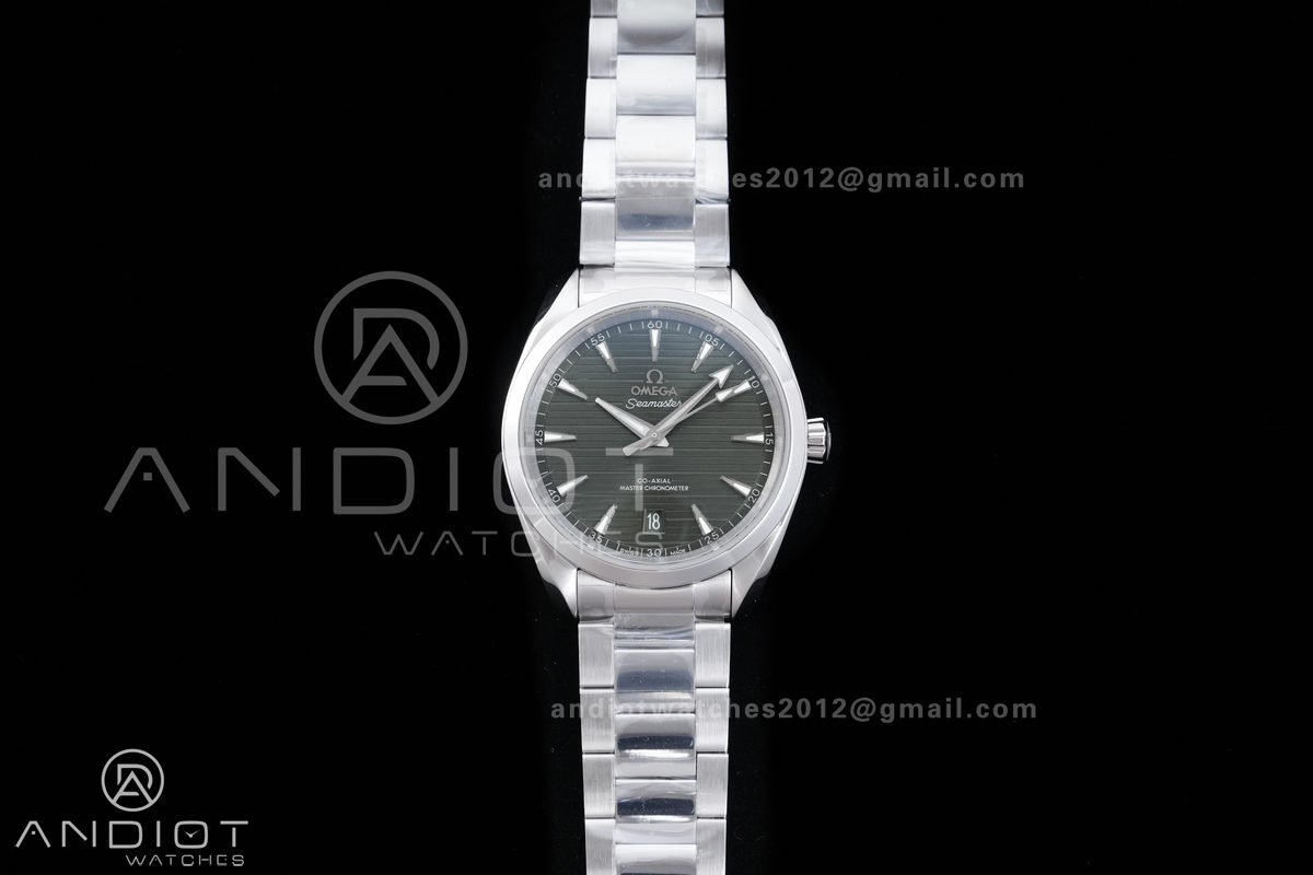 Aqua Terra 150M Master 38mm SS VSF 1:1 Best Edition Green Dial On SS Bracelet Super Clone A8800
