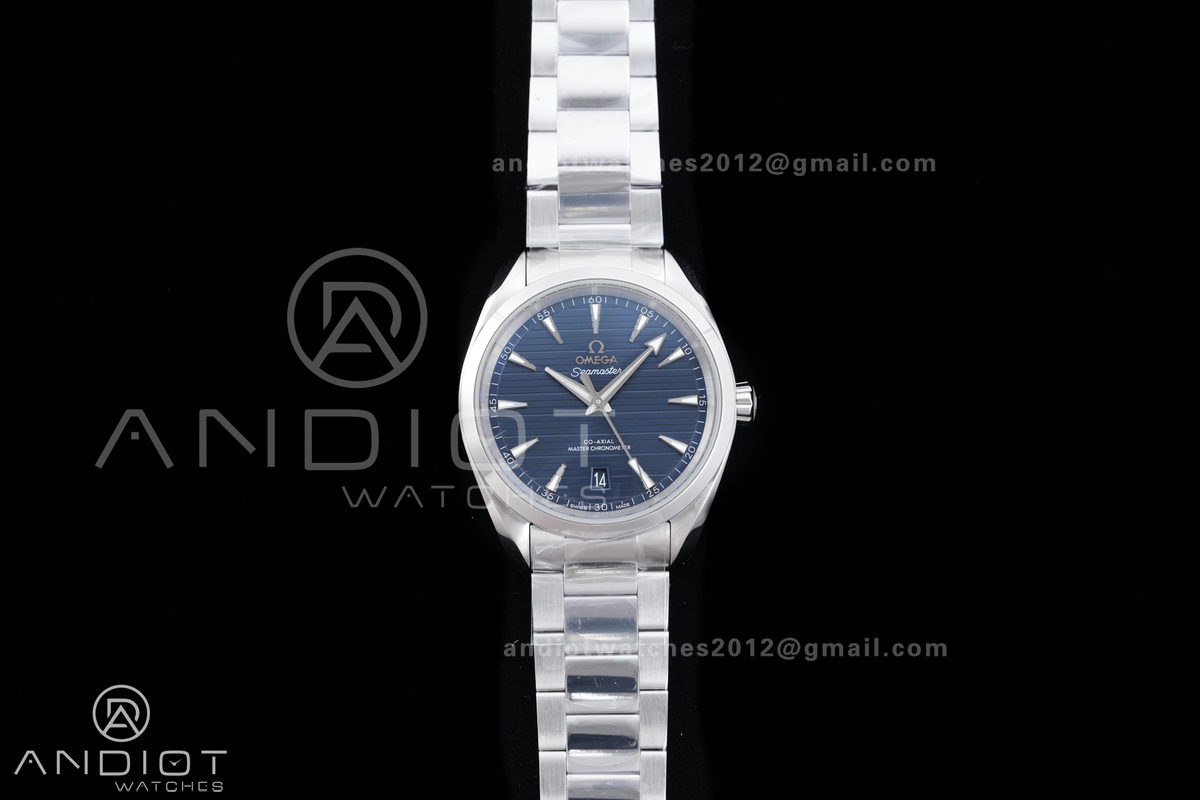 Aqua Terra 150M Master 38mm SS VSF 1:1 Best Edition Blue Dial On SS Bracelet Super Clone A8800