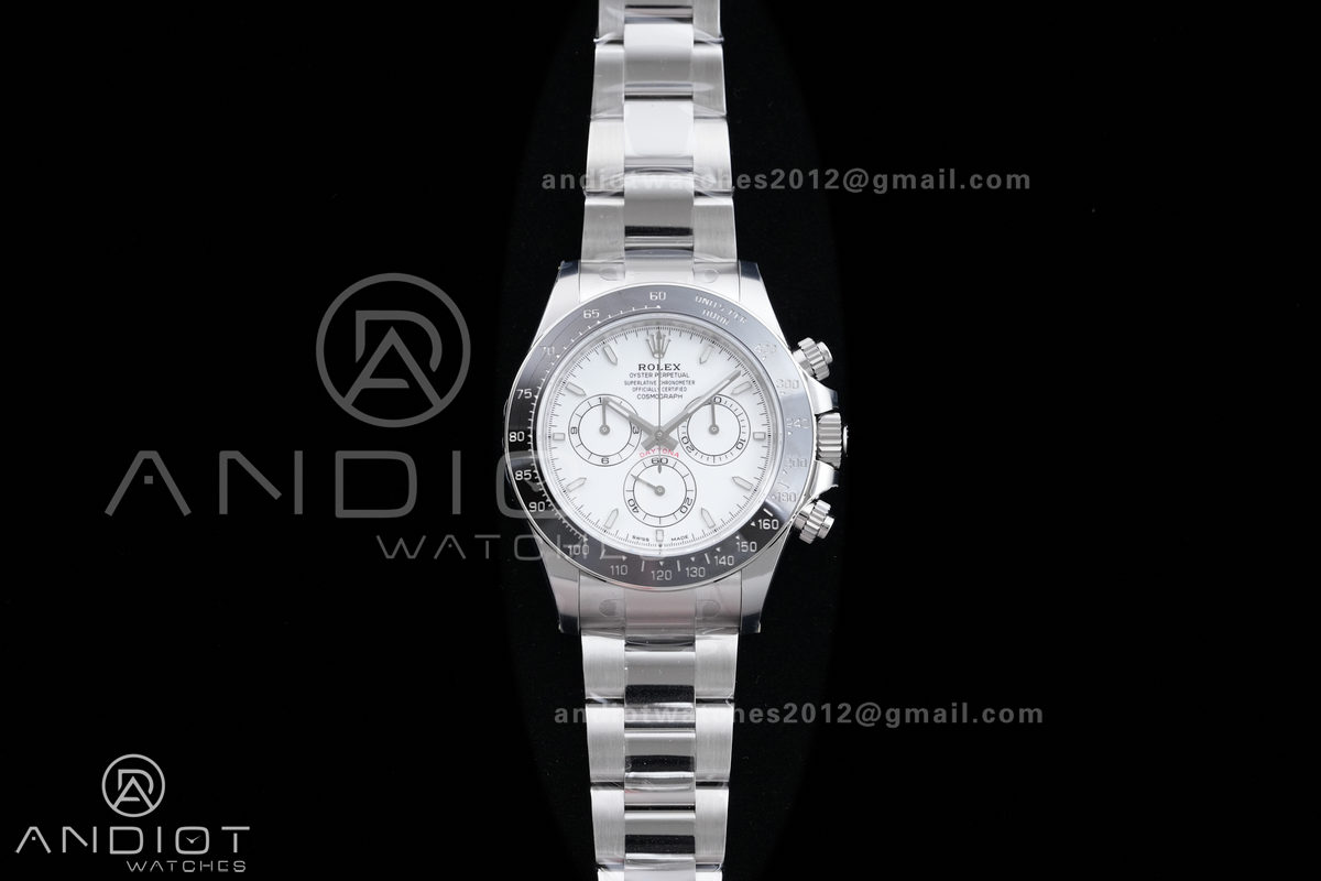 Daytona 126502 904L SS VSF 1:1 Best Edition White Dial On 904L SS Bracelet VS4131 (Free Sprung Look)