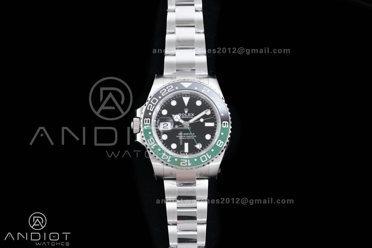 GMT-Master II 126720 VTNR 904L Steel V3 VSF 1:1 Sprite Best Edition Black Dial On Oyster Bracelet DD3285