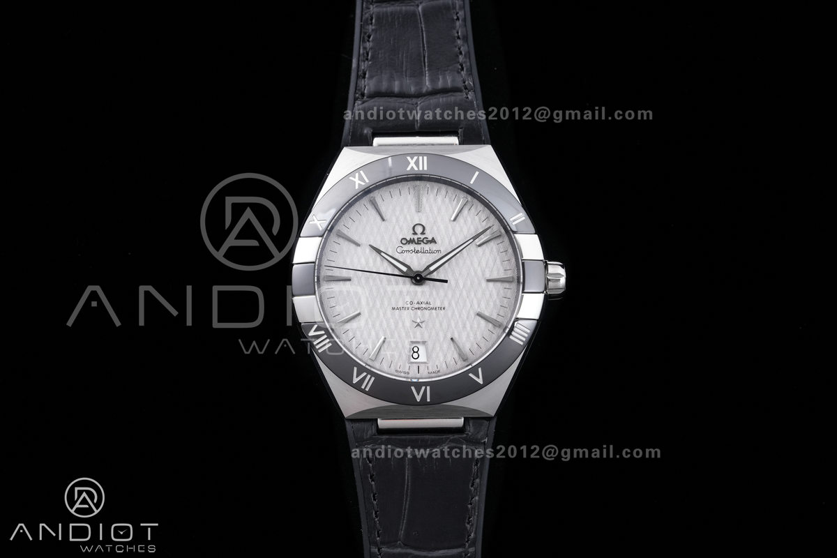 Constellation Black Ceramic SS VSF 1:1 Best Edition Gray Dial on Black Gummy Strap A8900 Super Clone