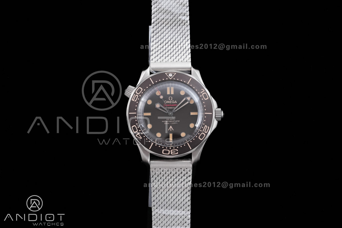 Seamaster 300 "No Time to Die" Limited Edition ORF 1:1 Best Edition on Titanium Mesh Bracelet OR8806 Super Clone
