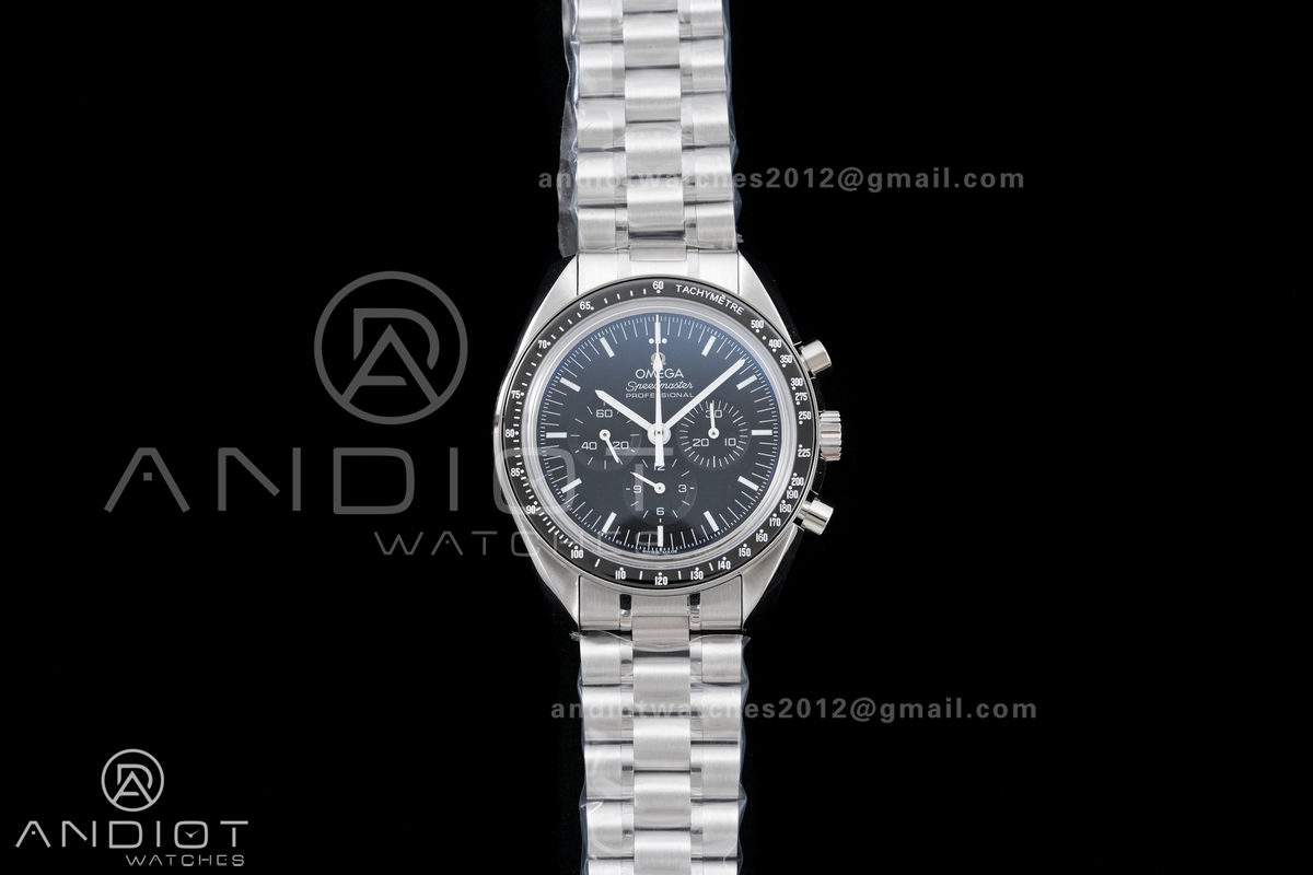 Speedmaster Professional SS ERF Best Edition Black Dial On SS Bracelet Asian 3861