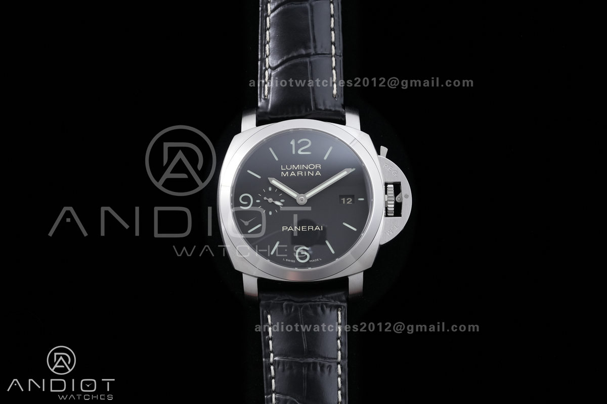 PAM312 R VSF 1:1 Best Edition on Black Leather Strap P.9000 Super Clone V2