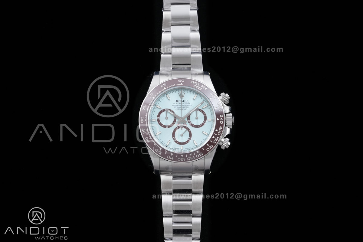 Daytona 126506 Gain Weight VSF 1:1 Best Edition Ice Blue Dial Stick Markers On Bracelet DD4131 (Free Sprung Look)