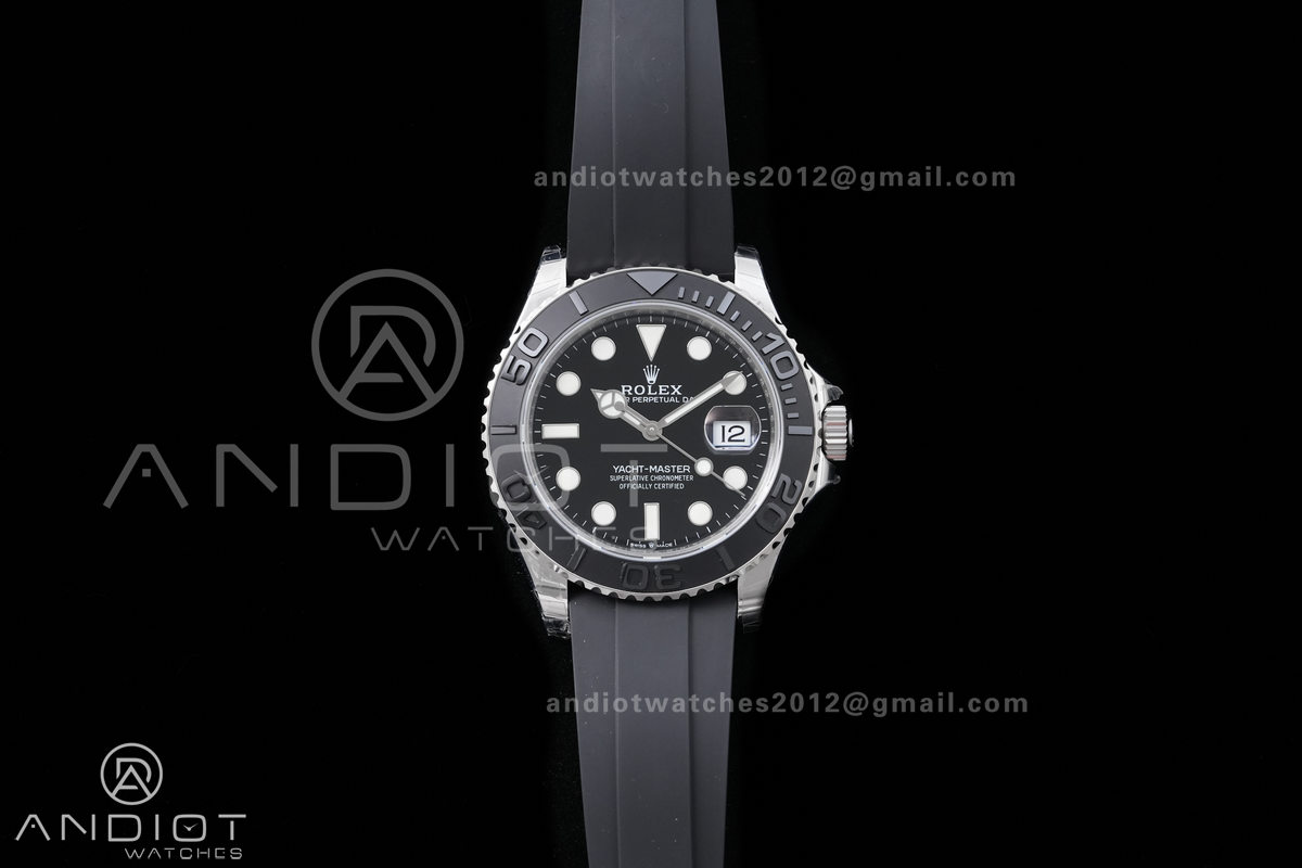 Yacht-Master 226659 Gain Weight VSF 1:1 Best Edition Black Dial On Oysterflex Strap DD3235 (Free Sprung Look)